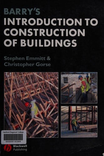 Barry's introduction to construction of buildings