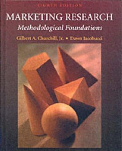Marketing Research: Methodological Foundations Eighth Edition (The Harcourt Series in Marketing) (The Harcourt Series in Marketing)
