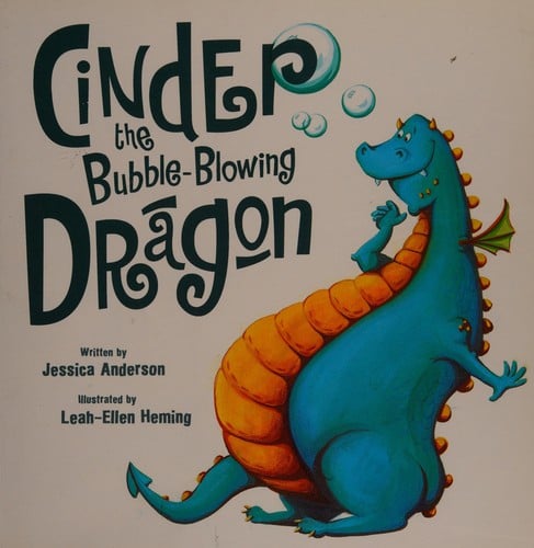Cinder the bubble-blowing dragon