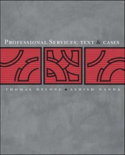 Professional Services: Text and Cases