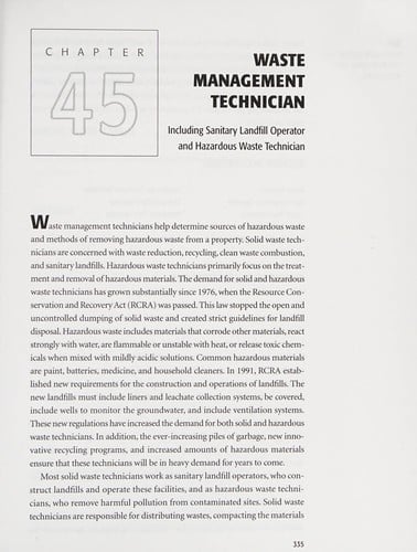 Careers in the environment