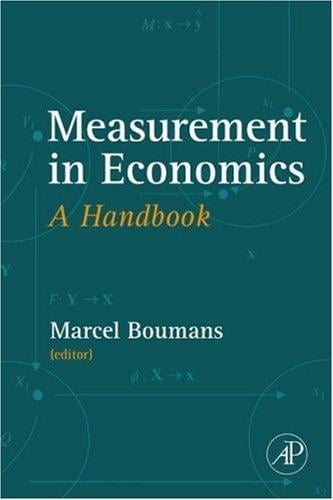 Measurement in Economics: A Handbook
