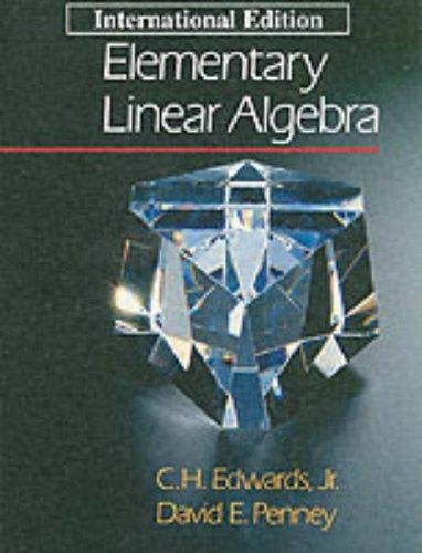 ELEMENTARY LINEAR ALGEBRA