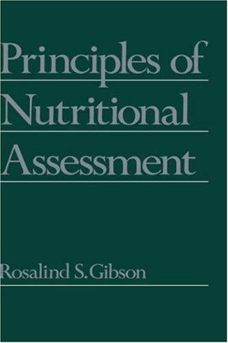 Principles of nutritional assessment