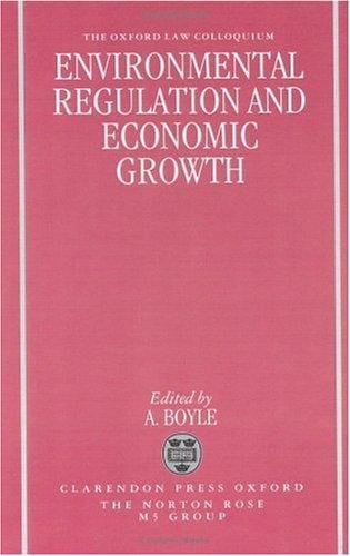 Environmental regulation and economic growth
