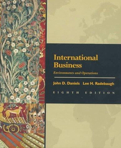 International business: environments and operations