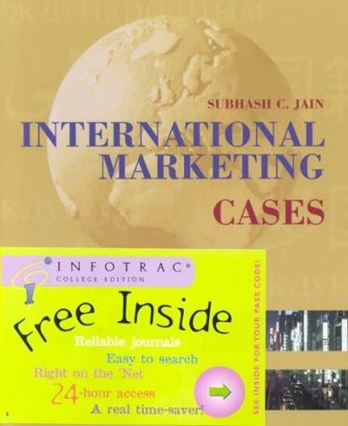 International Marketing Cases with InfoTrac College Edition