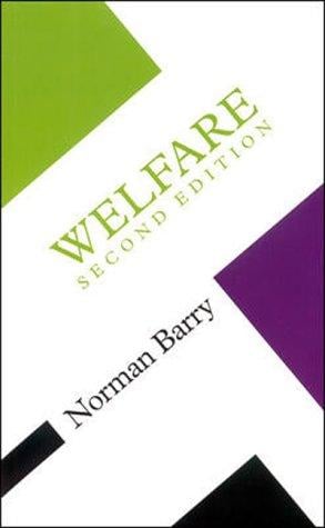 Welfare (Concepts in the Social Sciences)