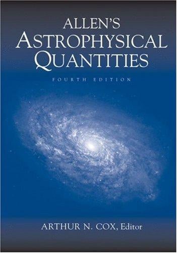 Allen's astrophysical quantities