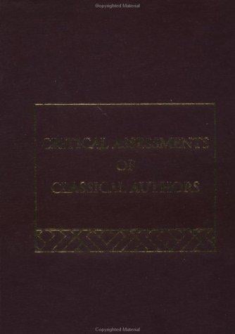 Homer: Critical Assessments (Routledge Critical Assessments of Classical Authors)