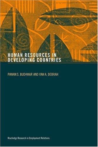 Human Resource Management in Developing Countries (Routledge Research in Employment Relations, 5)