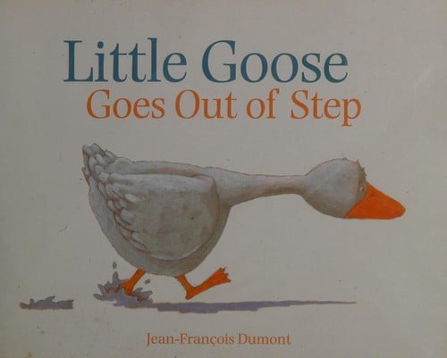 Little goose goes out of step
