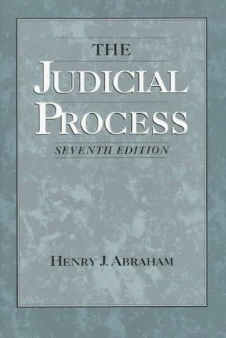 The judicial process: an introductory analysis of the courts of the United States, England, and France