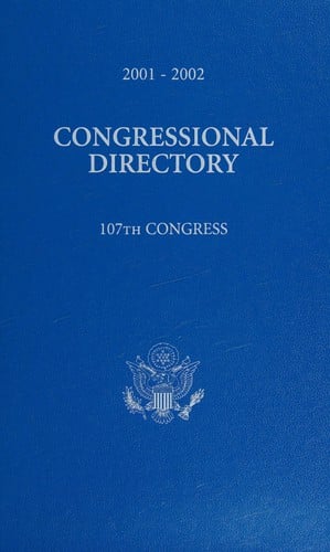 Official Congressional Directory, 2001-2002, 107th Congress