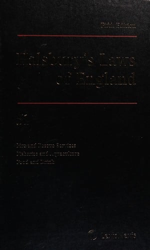 Halsbury's laws of England: [Fire and rescue services, Fisheries and aquaculture, Food and drink]