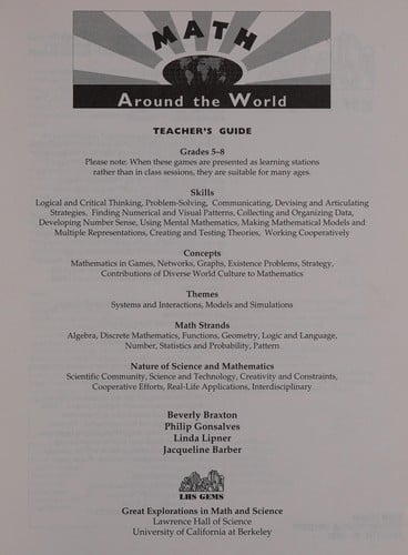 Math around the world: teacher's guide