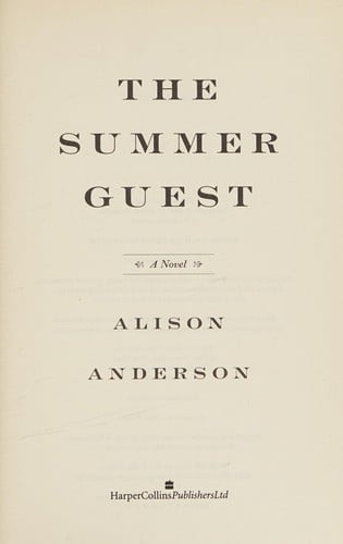 The summer guest: a novel