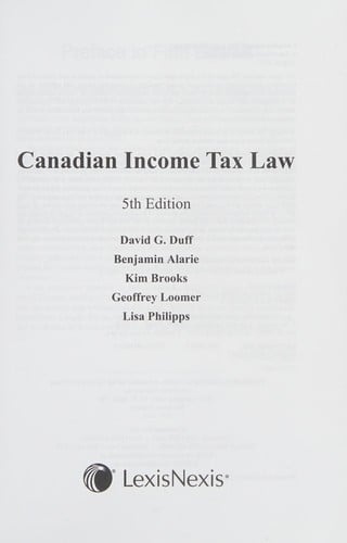 Canadian income tax law