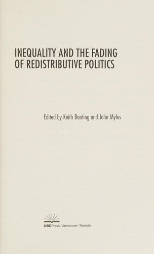 Inequality and the Fading of Redistributive Politics
