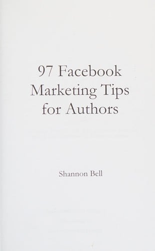 97 Facebook marketing tips for authors