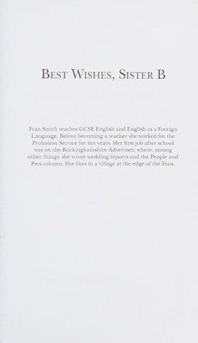 Best wishes, sister b.