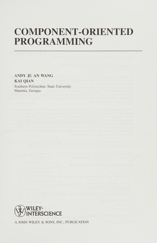 Component-oriented programming