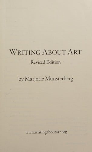 Writing about art
