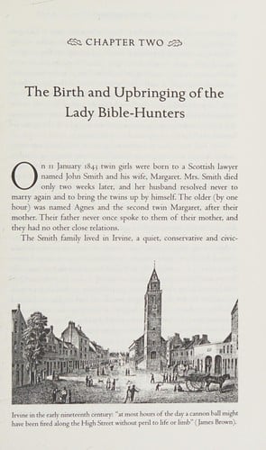 The sisters of Sinai: how two lady adventurers discovered the hidden Gospels