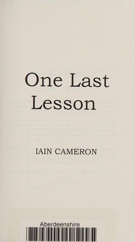 One last lesson