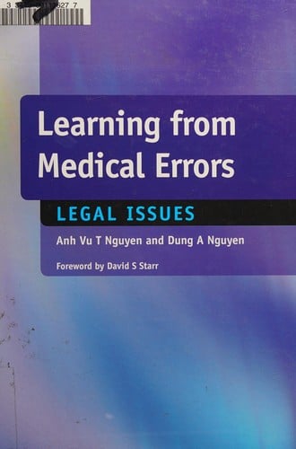 Learning from medical errors: legal issues