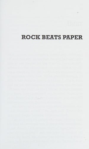 Rock beats paper: a novel