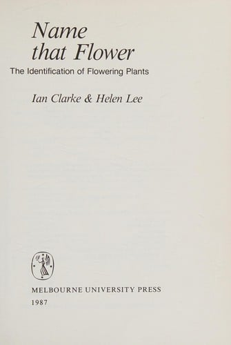 Name that flower: the identification of flowering plants