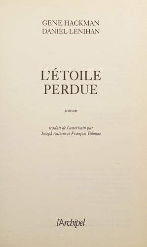 L'étoile perdue