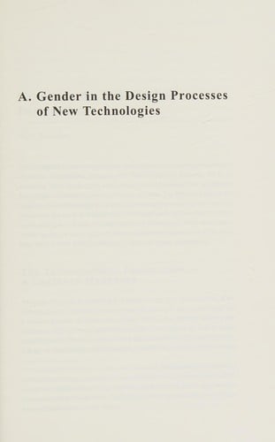 Gender in Science and Technology