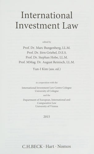 International investment law