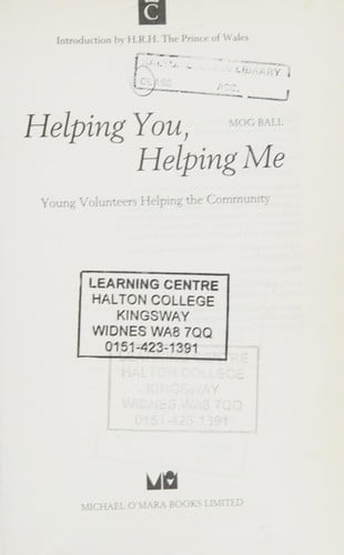 Helping You, Helping Me: Young Volunteers Helping the Community