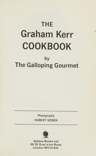 The Graham Kerr cookbook