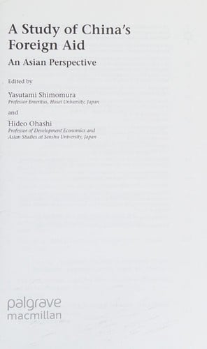 Study of China's Foreign Aid: An Asian Perspective