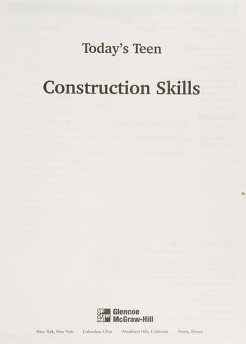 Today's teen: Construction skills