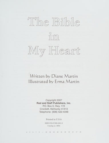 The Bible in my heart