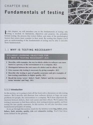 Foundations of software testing: ISTQB certification