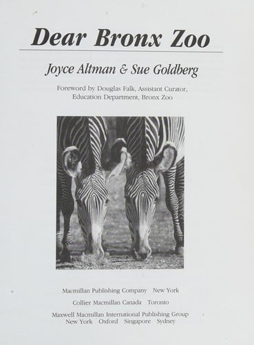 Dear Bronx Zoo