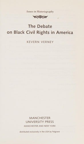 DEBATE ON BLACK CIVIL RIGHTS IN AMERICA.