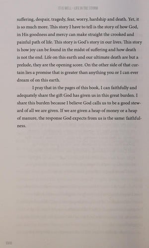 It is well: life in the storm