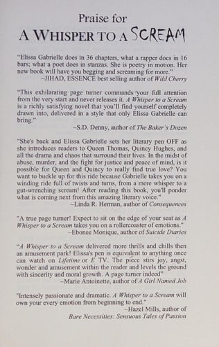 A whisper to a scream: a novel