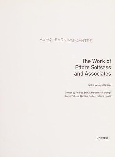 The work of Ettore Sottsass and Associates