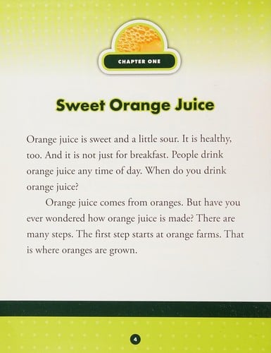 Orange juice before the store