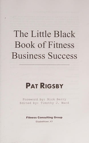 The little black book of fitness business success