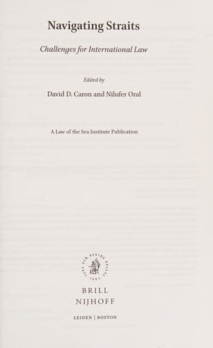 Navigating Straits: Challenges for International Law