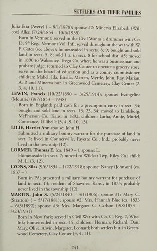 Toward a more perfect Union: the settlement of Union Township, Clay County, Kansas